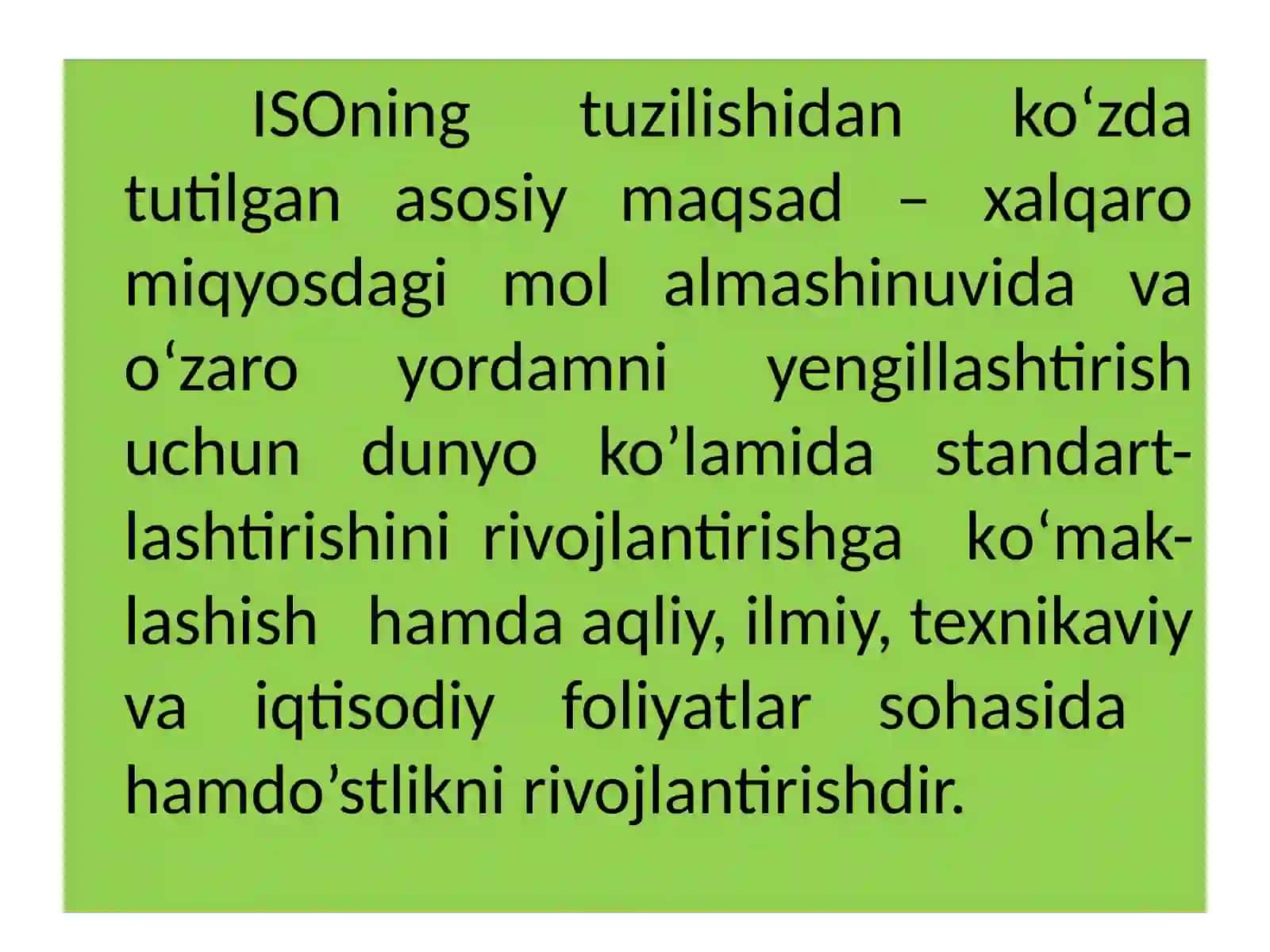 Sifatni boshqarishning xalqaro standartlarini joriyatish 4