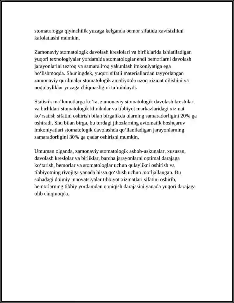 ZAMONAVIY STAMATOLOGIK ASBOB USKUNALAR 4