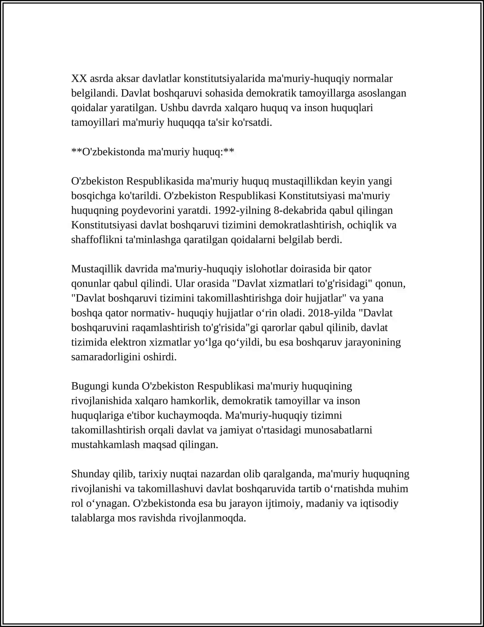 MAʼMURIY HUQUQ TUSHUNCHASI PREDMETI 4
