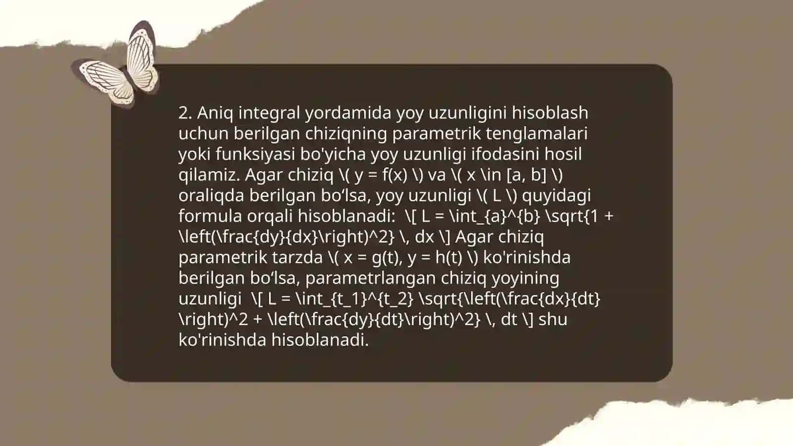 Aniq integralning geometrik tatbiqlari 4