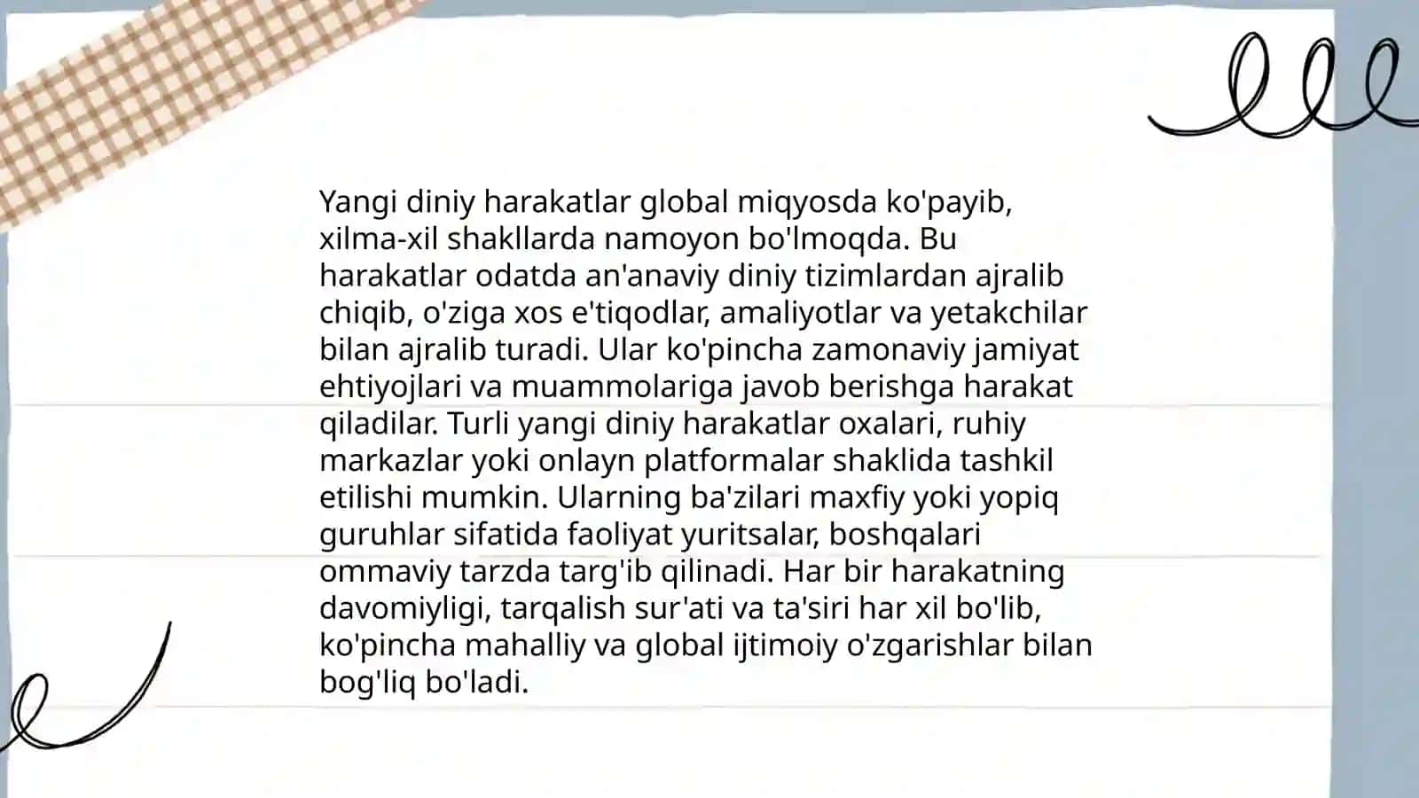 Yangi diniy harakatlar mohiyati, yuzaga kelish omillari, xususiyatlari 4