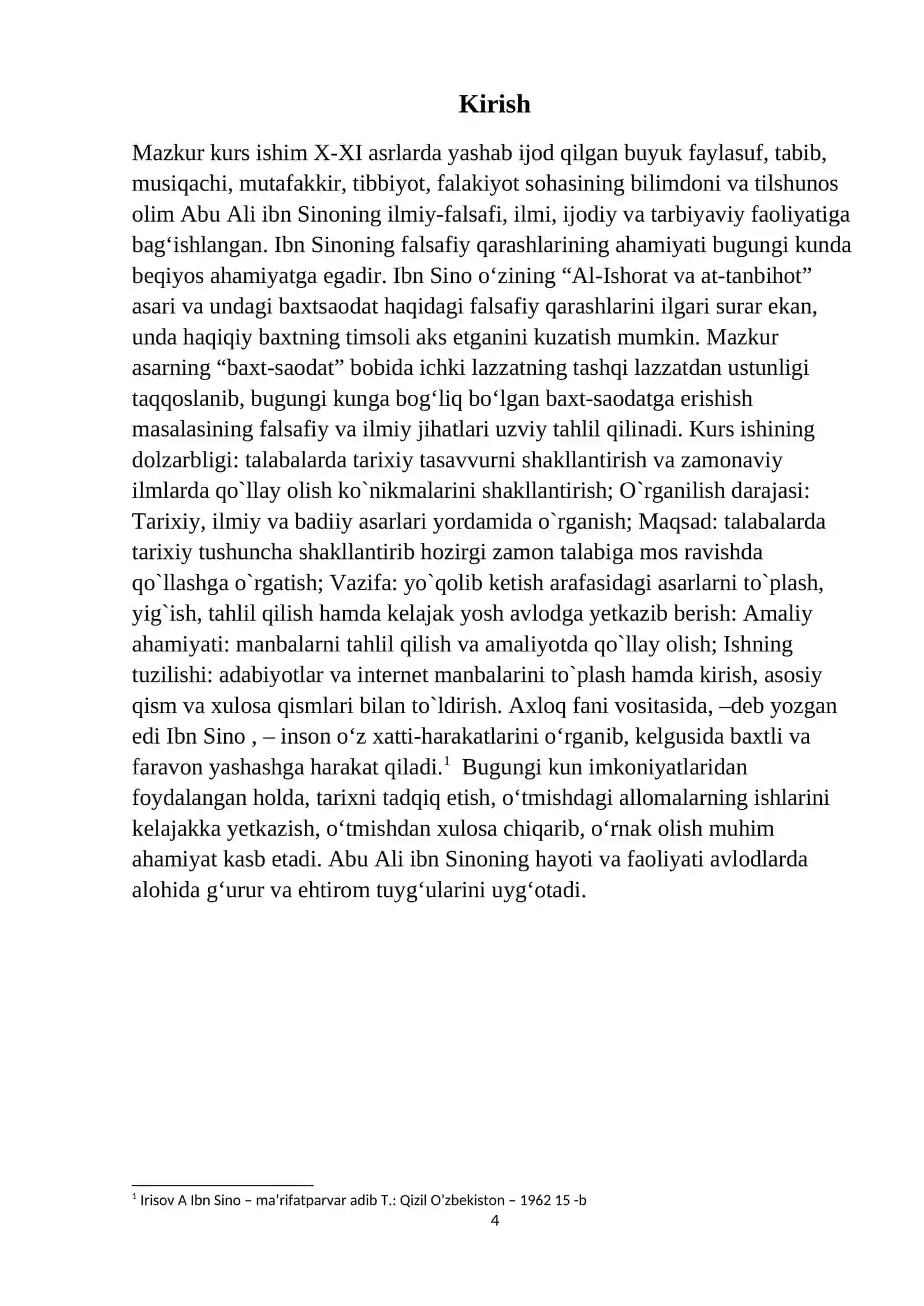 Abu Ali ibn Sinoning hayoti va ijodi 4