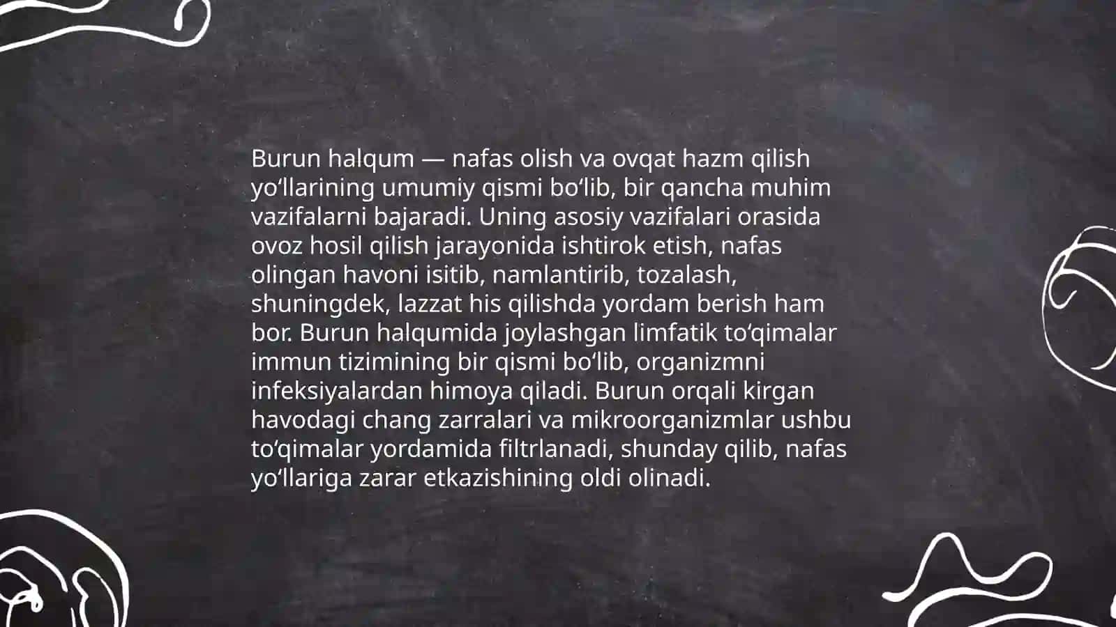 Burun halqum va hiqildoqning anatomik va fiziologik xususiyatlari 4