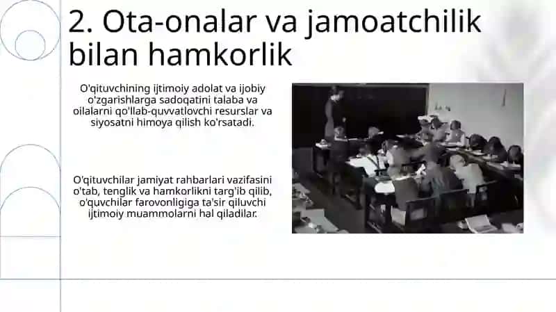 O'qituvchining jamiyatda tutgan o'rni 4