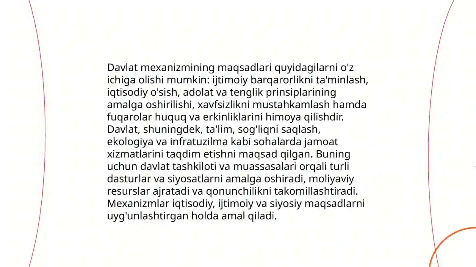 Davlat mexanizmi tushunchasi, tarkibiy qismlari 4