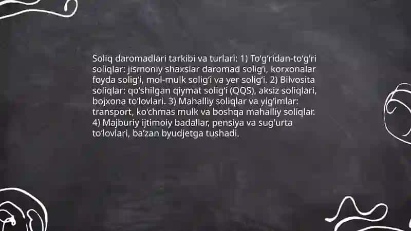 Davlat byudjeti daromadlari tarkibi 4