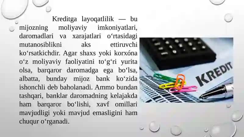 Kreditga layoqatlilikni aniqlash yo‘llarini tahlili 4