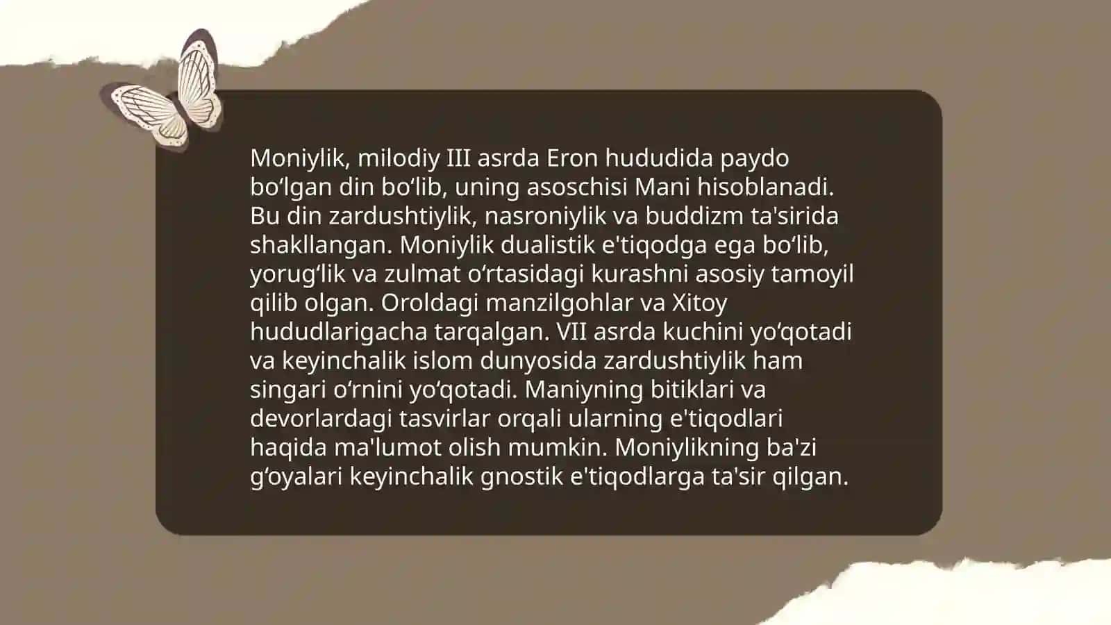 Moniylik va Mazdakiylik 4