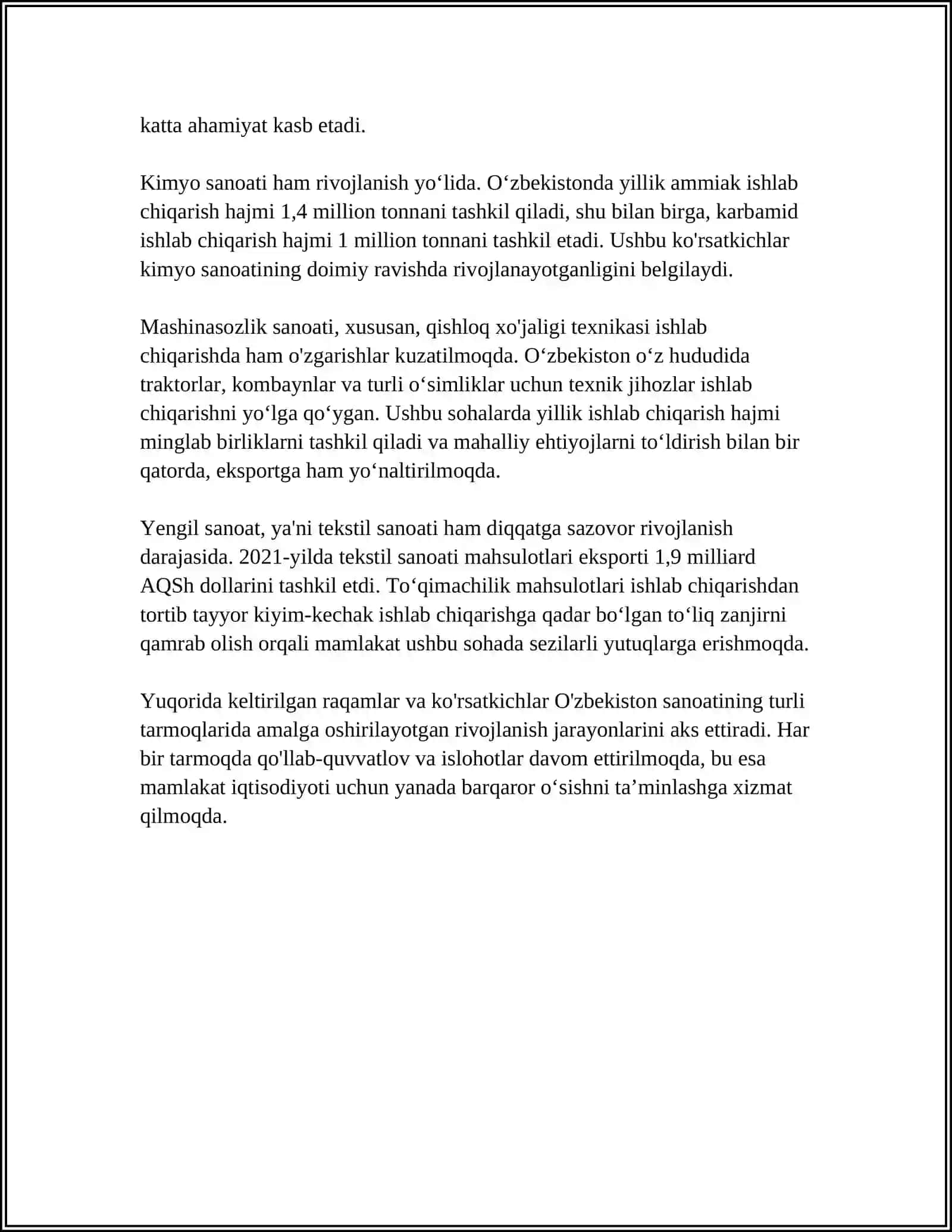 MUSTAQILLIKGA ERISHISH ARAFASIDA OʻZBEKISTONDAGI IJTIMOIY-IQTISODIY JARAYONLAR 4