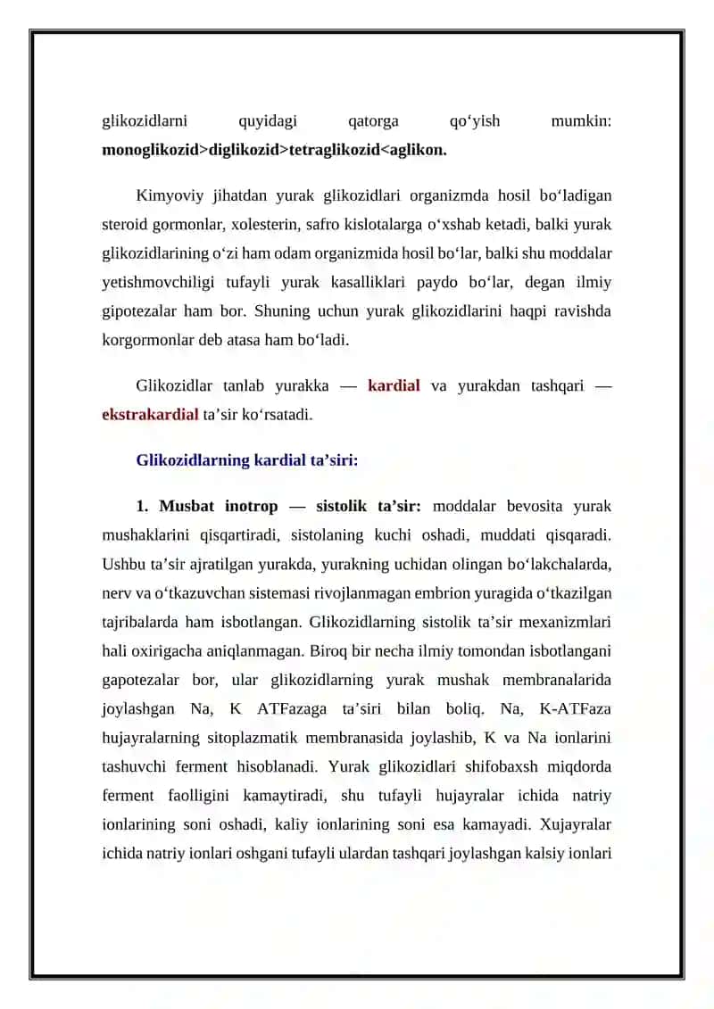 YURAK VA QON - TOMIRLAR SISTEMASIGA TA’SIR ETUVCHI MODDALAR 4
