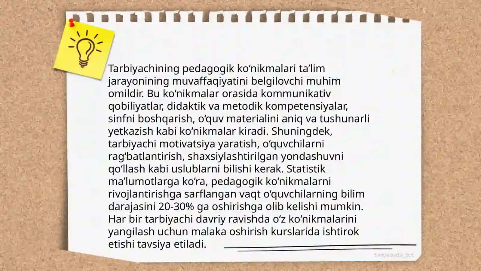 Tarbiyachining kasbiy va shaxsiy sifatlari 4