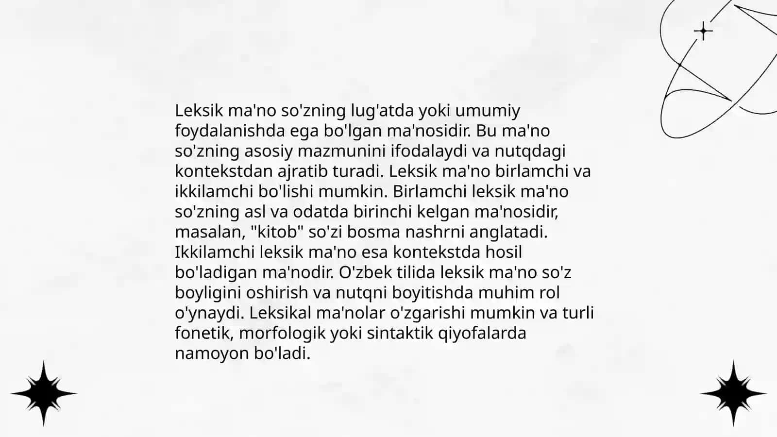 Leksema va uning serqirra tabiati 4