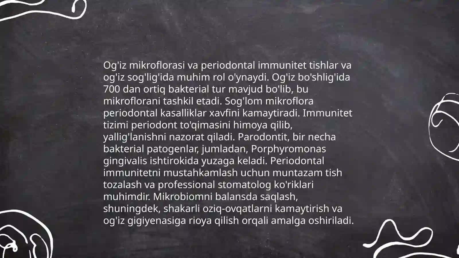 Periodont to’qimasining immunobiologik himoya vazifasi 4