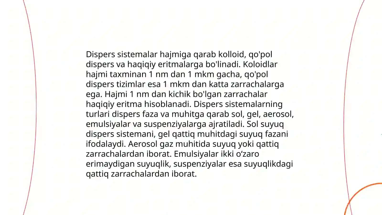 Dispers sistemalar va ularning tibbiyotda ahamiyati 4