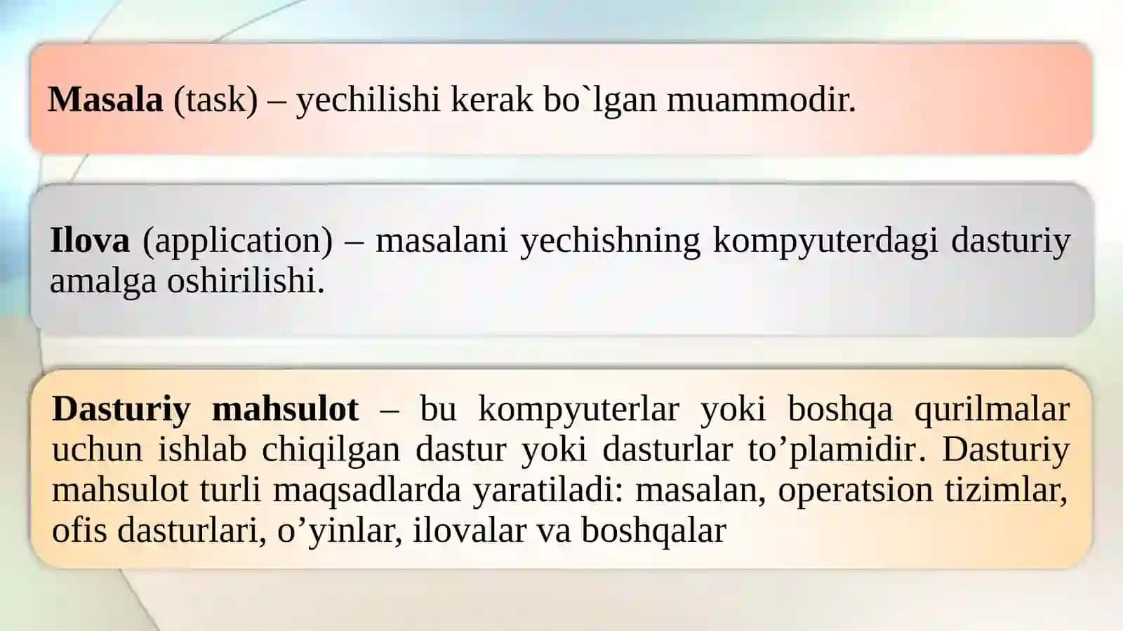 MAVZU.DASTURIY TA’MINOT VA UNING RIVOJLANISH TENDENSIYALARI 4