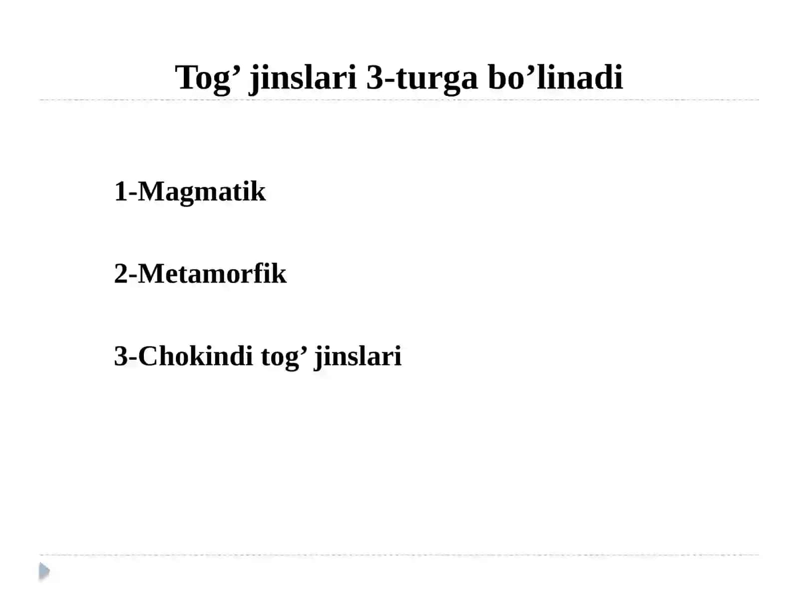 Ochiqkon ishlarida tog` jinslarining tizimlardagi deformatsiyalari. Deformatsiyalarningklasifikatsiyalanishi 4