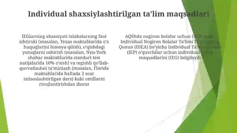 Taraqqiyotni o'lchash va maqsadlarni moslashtirish 4