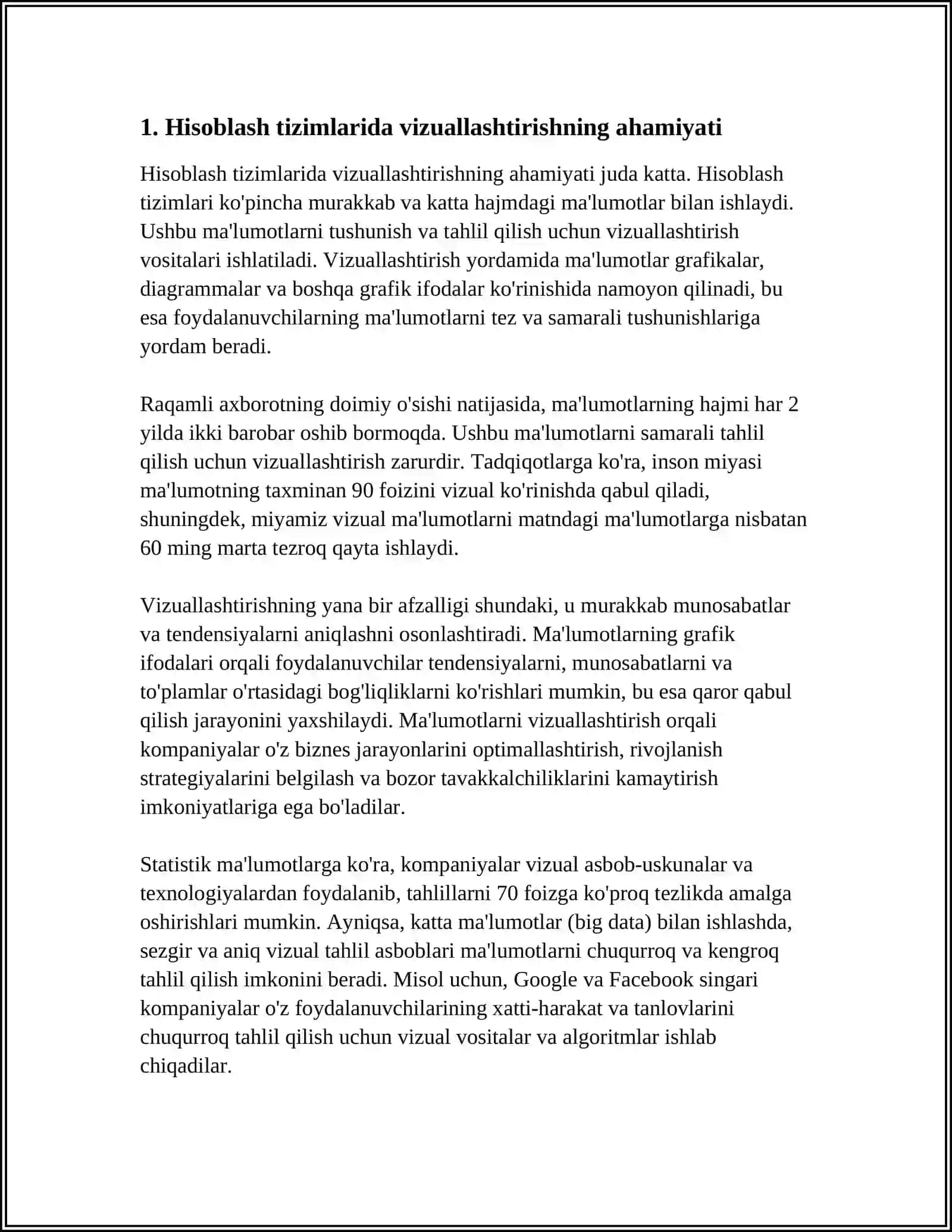 O‘RNATILGAN TIZIMLARDA HISOBLASH JARAYONINI VIZUALLASHTIRISH MODELI IMKONIYATLARINI ISHLAB CHIQISH VA TAHLIL QILISH 4