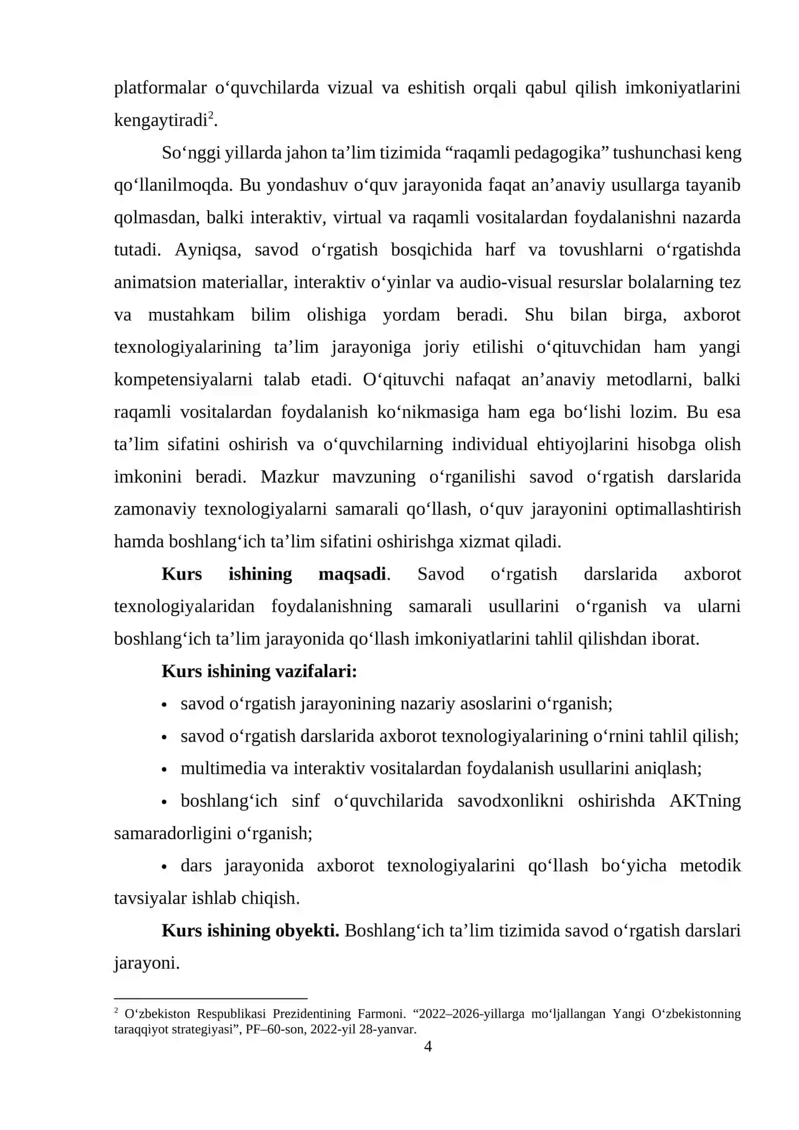 Savod o‘rgatish darslarida axborot texnologiyalaridan foydalanish 4