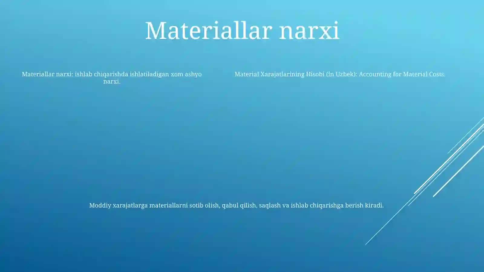 MaterialXarajatlariningHisobi 4