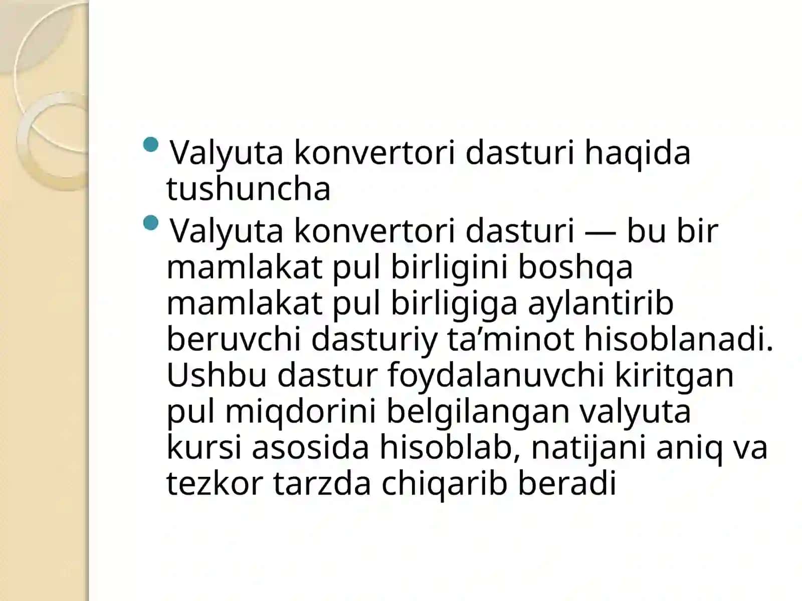 Valyuta Konvertori Dasturi 4