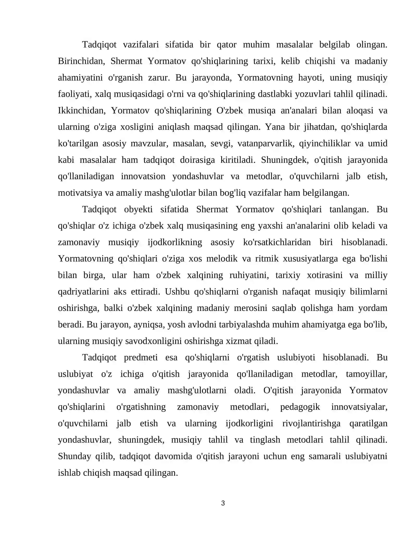 Shermat Yormatov qo'shiqlarini o'rgatish uslubiyoti 4
