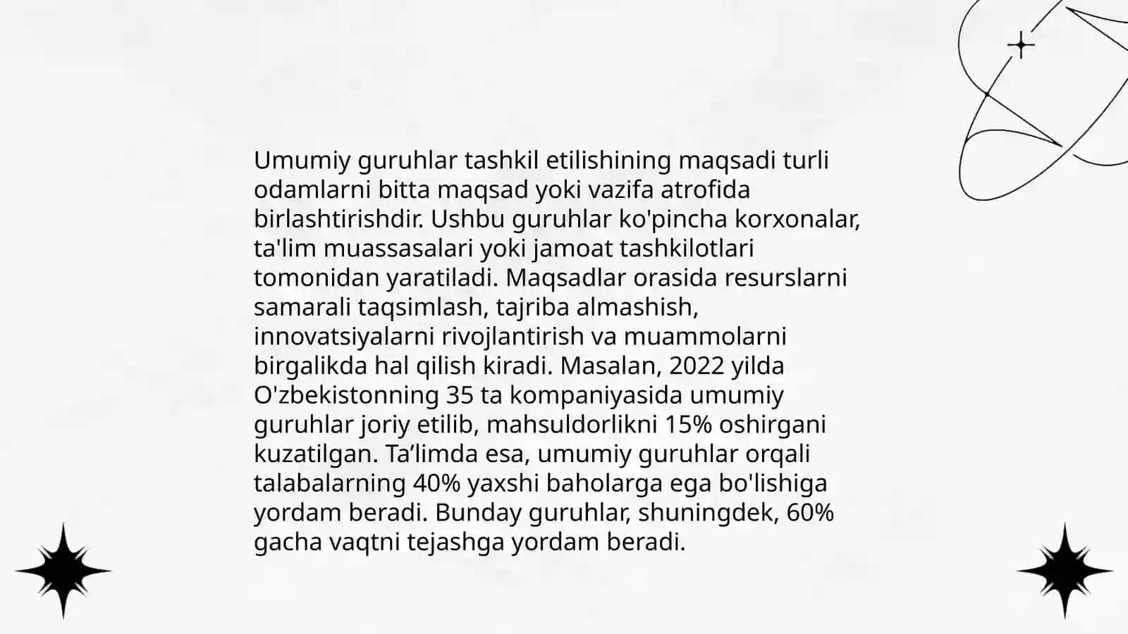 Rivojlanish markazlari va umumiy guruhlar 4