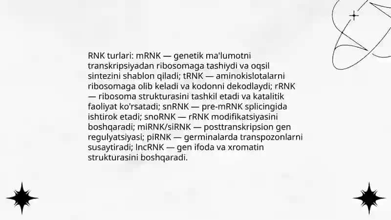Irsiyatning molekulalar asoslari 4
