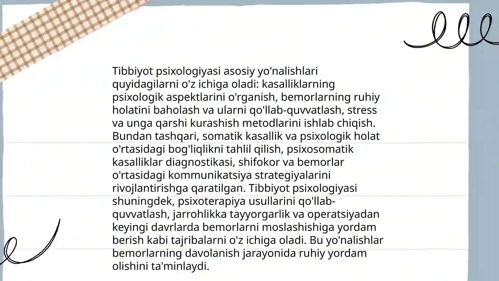 Psizogenetika va tibbiyot psixologiyasining masalalari 4