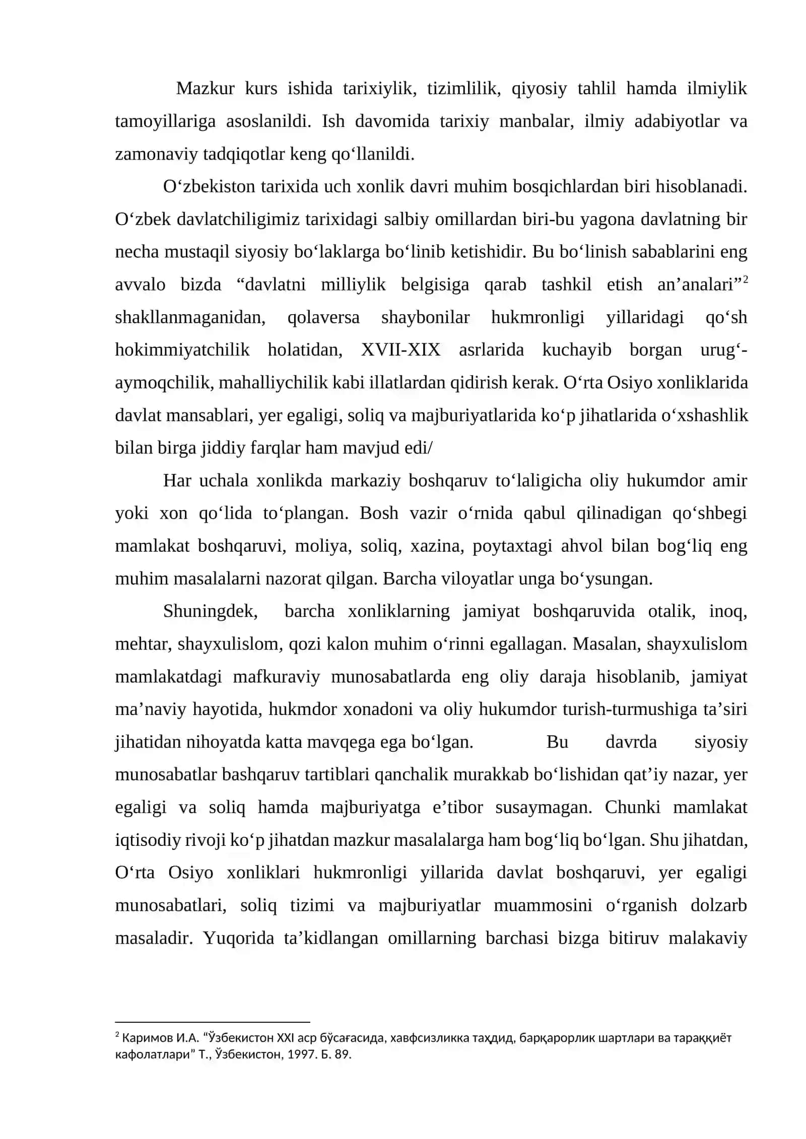 O‘rta Osiyo xonliklarida davlat boshqaruvi va yer egaligi munosabatlari 4