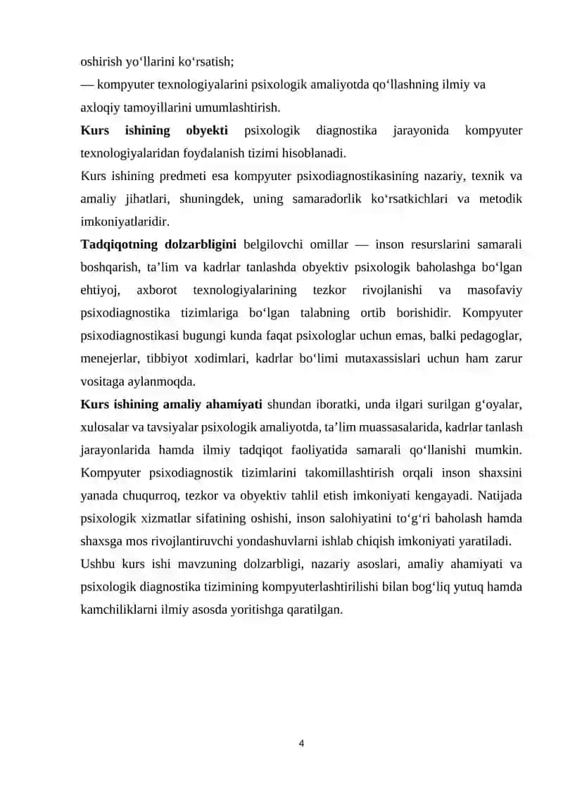KOMPYUTER PSIXODIAGNOSTIKASINING YUTUQ VA KAMCHILIKLARI 4