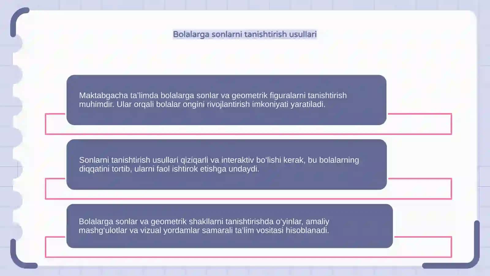 Maktabgacha ta’limda son-sanoq va geometrik figuralarni tanishtirish 4