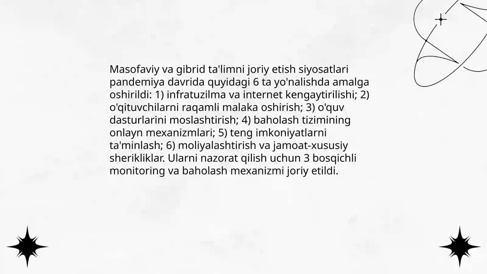 Pandemiya davrida ta'lim-tarbiya siyosati va uning jahon tajribasida tutgan o'rni 4
