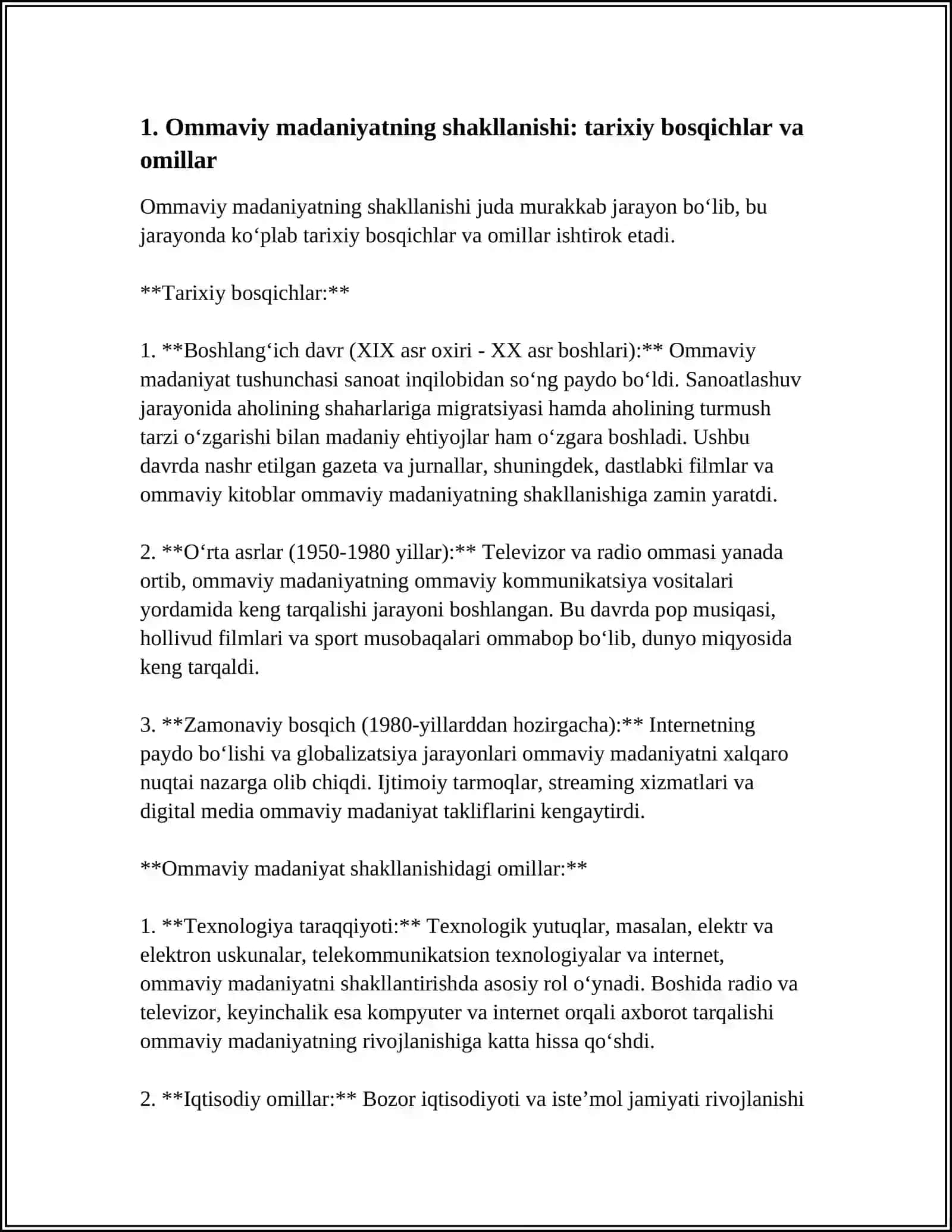 OMMAVIY MADANIYATNING SHAKLLANISH TARIXI VA UNING TURLARI 4