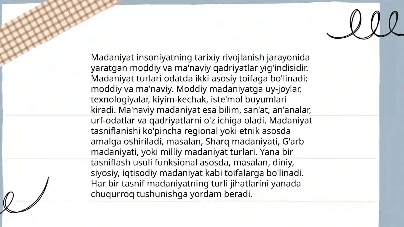 Madaniyatlar tipologiyasi 4