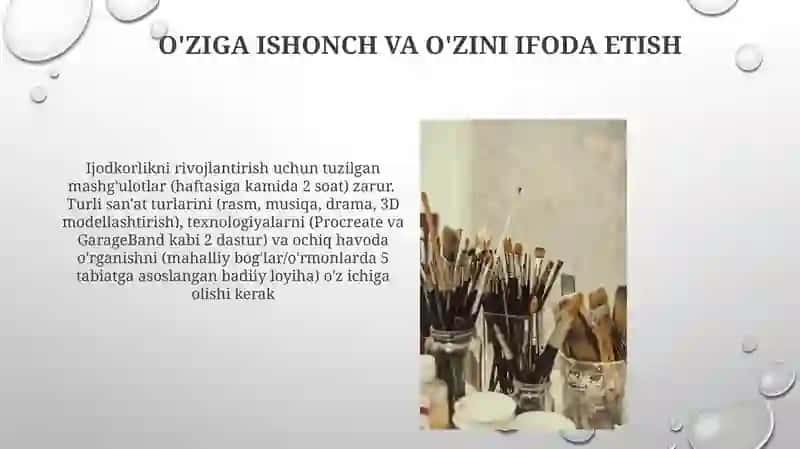 Boʼlajak maktabgacha taʼlim pedagoglarini kerativ qobilyatlarini tivojlantirish mazmuni 4