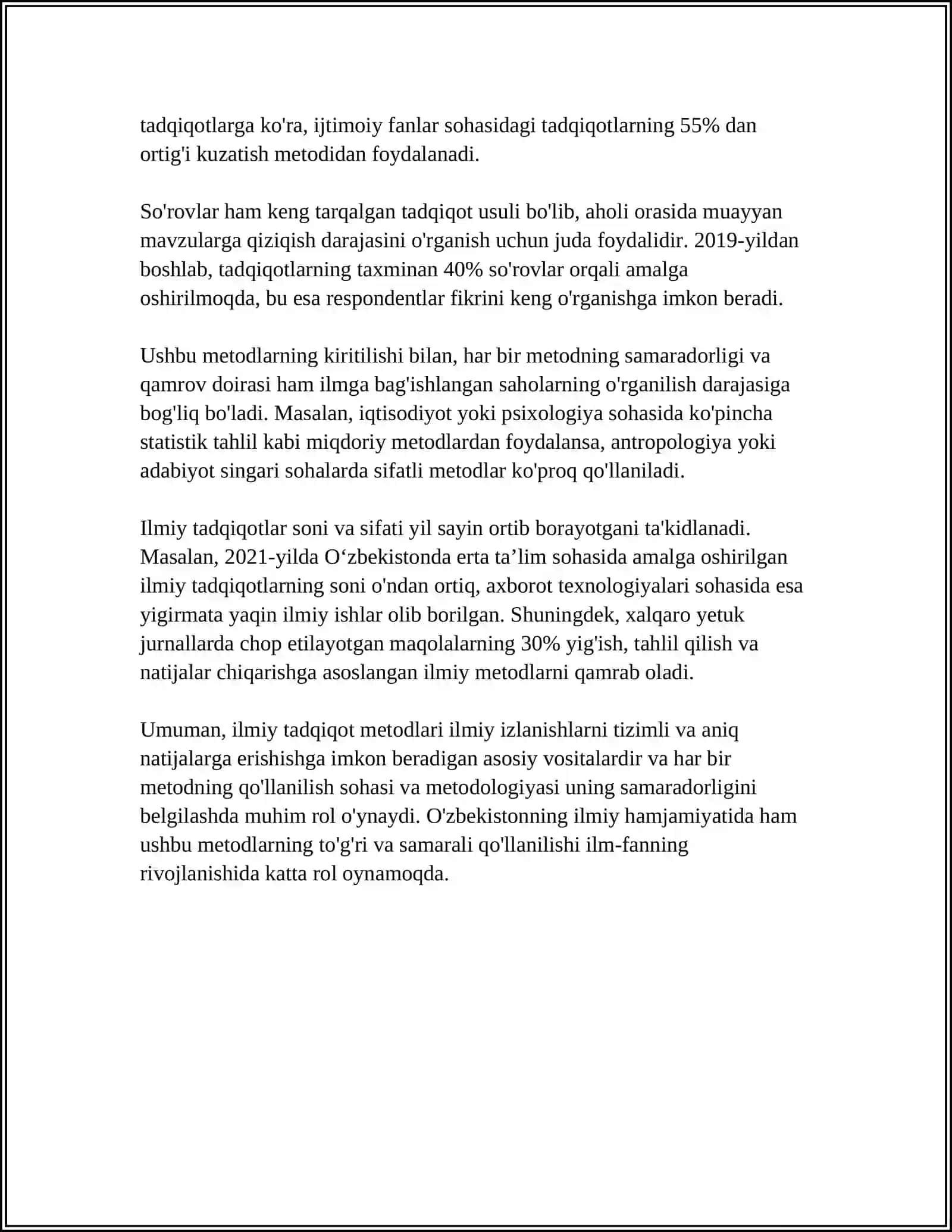 AKADEMIK YOZISH VA MANBALAR VA ADABIYOTLAR BILAN ISHLASH 4