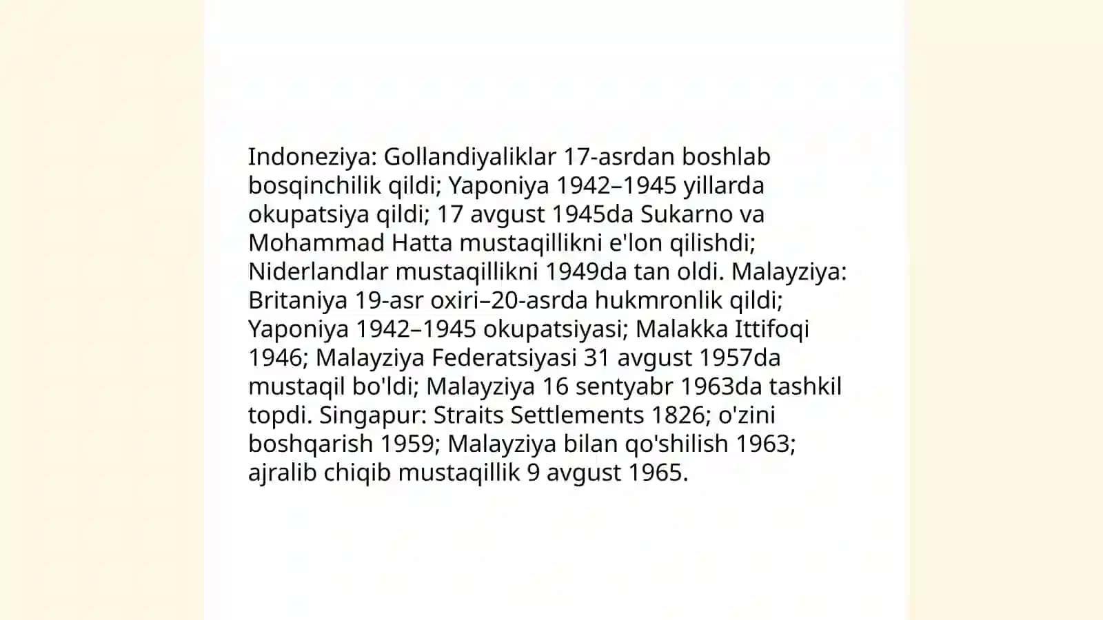 Indoneziya, Malayziya, Singapur davlatlari 4