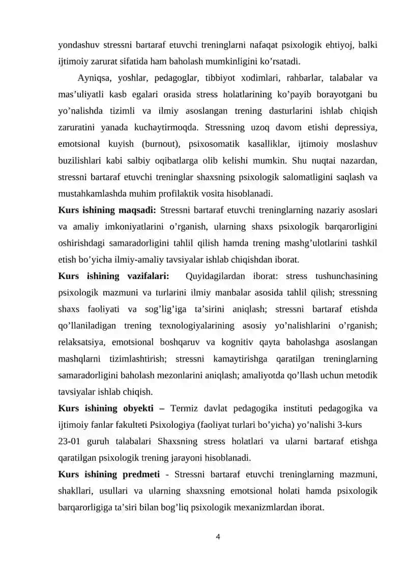 Stressni bartaraf etuvchi treninglar 4