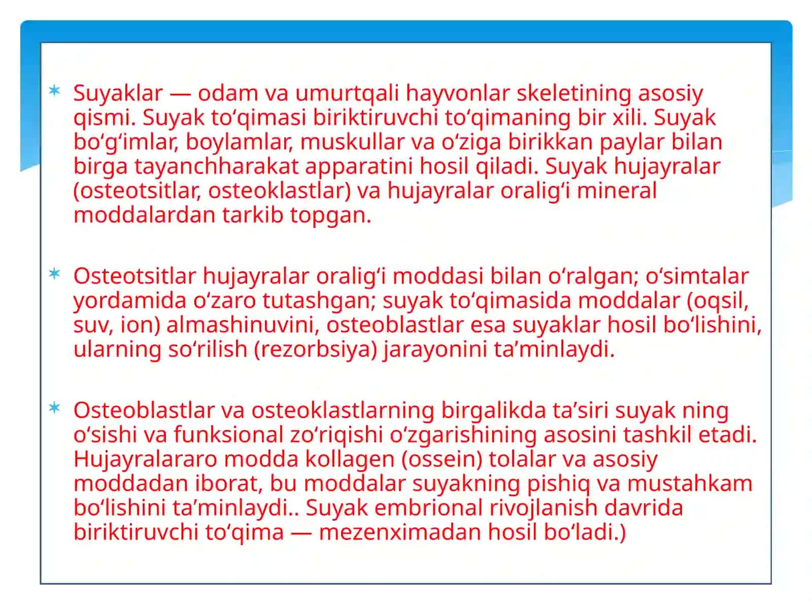 Chanoq va oyoq suyaklarining yoshga qarabo'zgarishi 4