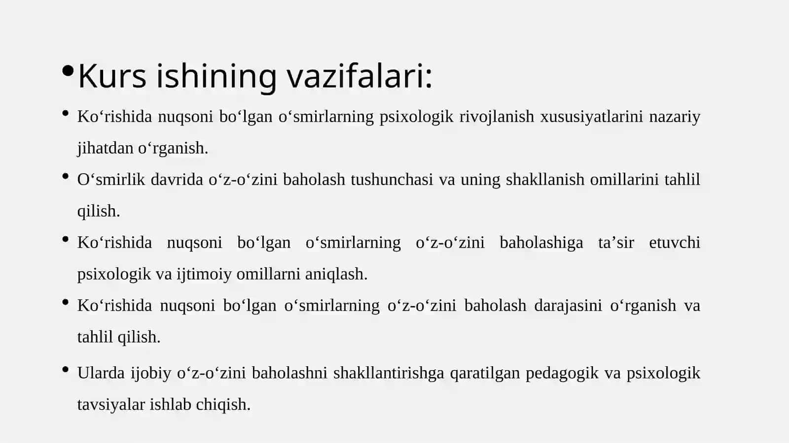 Ko‘rishida nuqsoni bo‘lgan o‘smirlarning o‘z-o‘zini baholash xususiyatlari 4