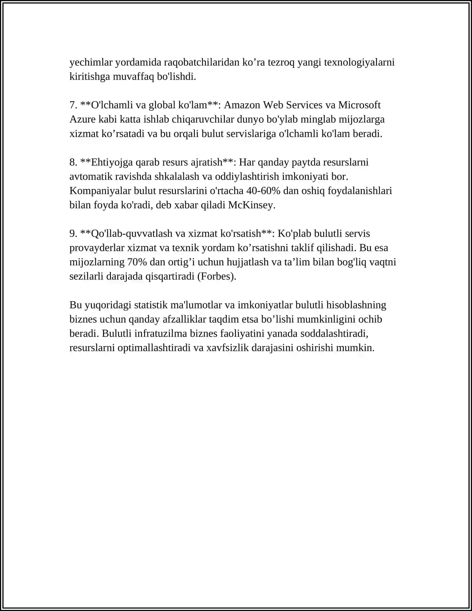 XODIMLARNI BOSHQARISHDA BULUTLI TEXNOLOGIYALAR 4