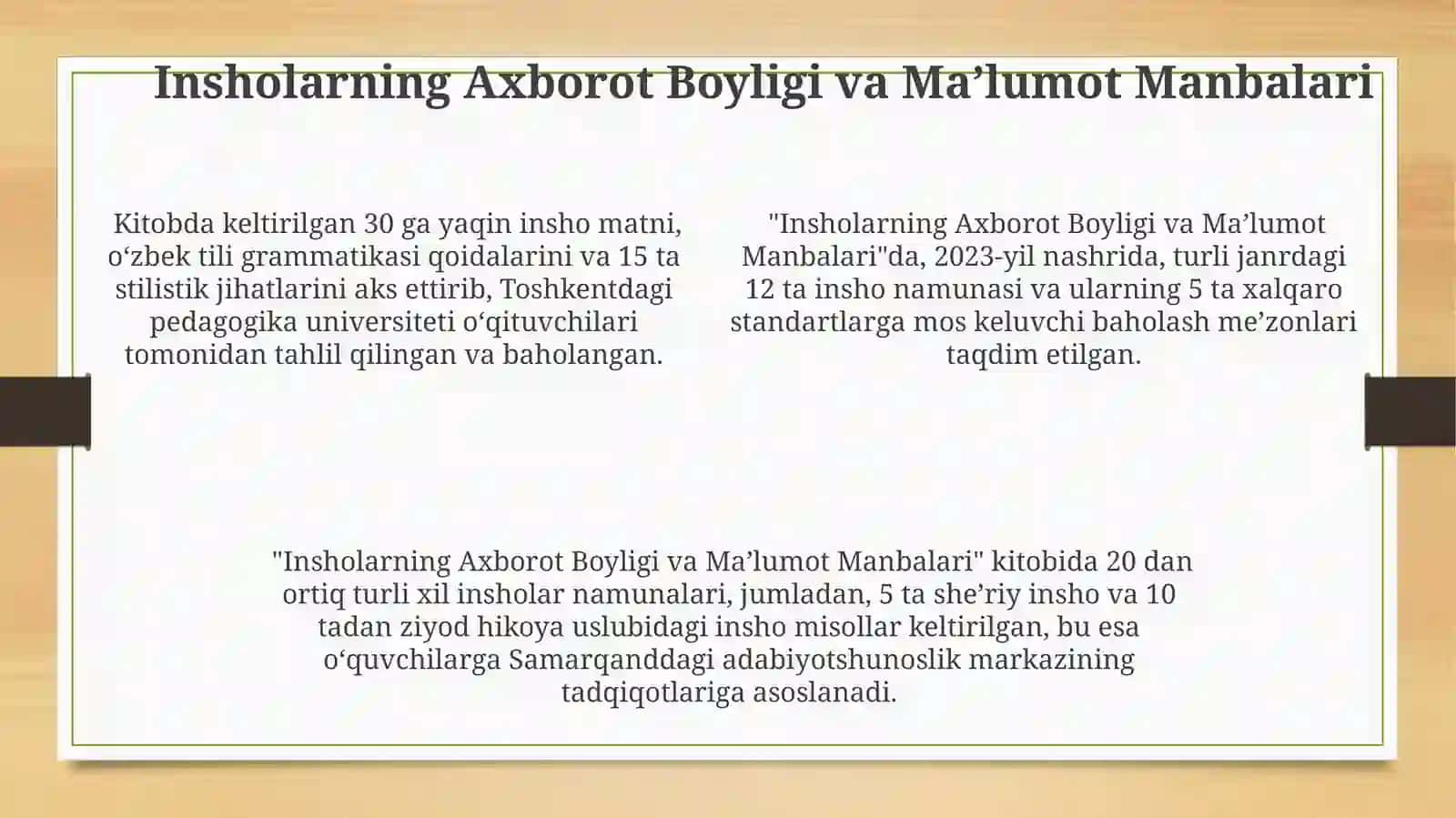 Darsliklardagi inshouchun berilgan materiallarnitahlilqilish 4