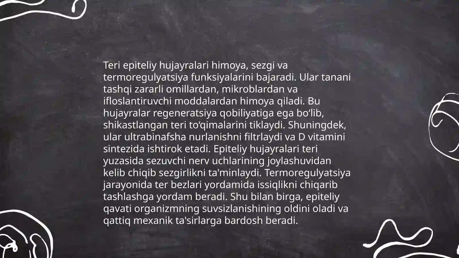 Teri hastaliklar patofiziologiyasi, teri struktur va funksional xususiyatlari, teri toshmalar va ular bilan bog’liq o’zgarishlar 4