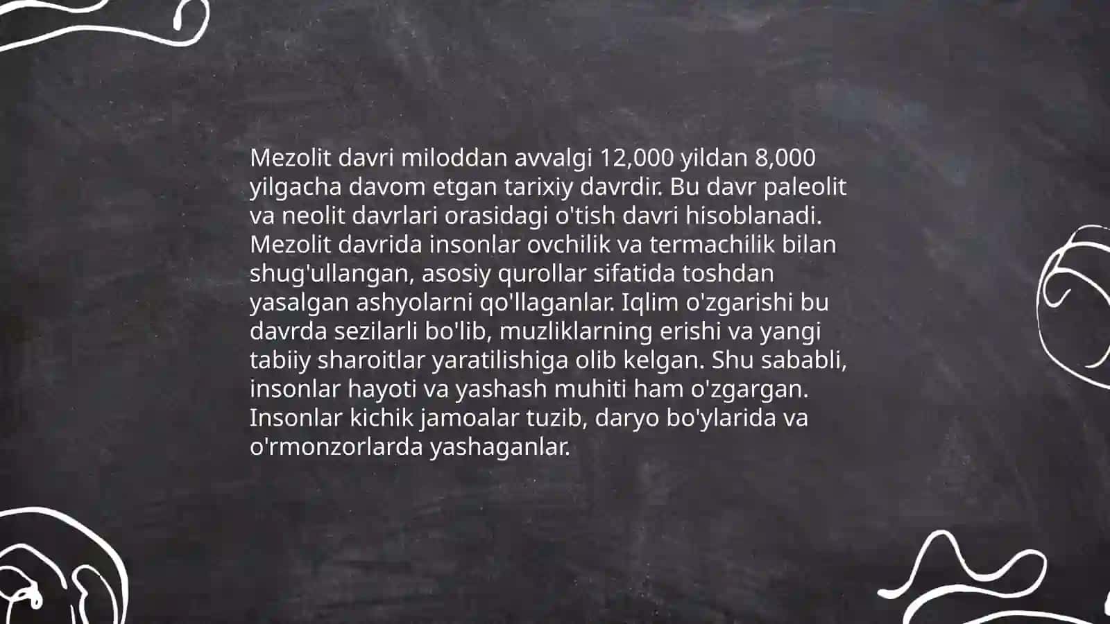 Mezolit davri va uning bosqichlari 4