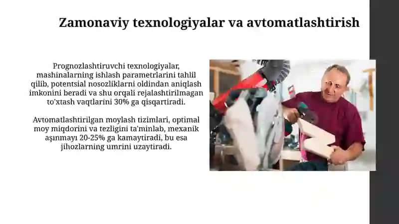 Jihozlarning taʼmirlar orasidagi jihozni ishlash muddatini oshiruvchi asosiy omillar 4
