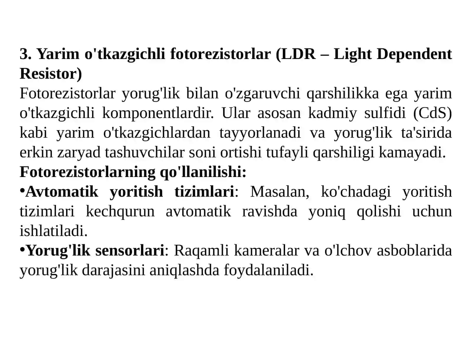 Elektron qurilmalarning aktiv komponentlari 4