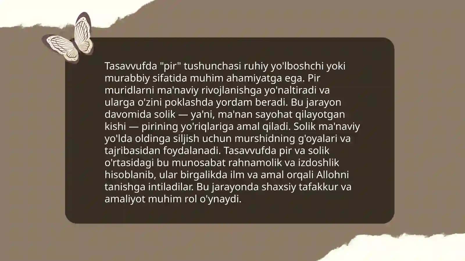 Ustoz-shogirdlik an'analari tasavvuf adabiyotida 4