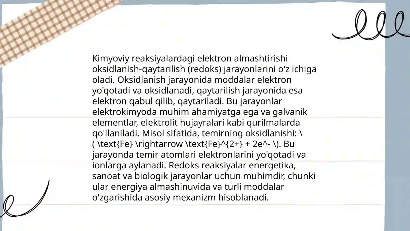 Oksidlanish-qaytarilish reaksiyalari 4