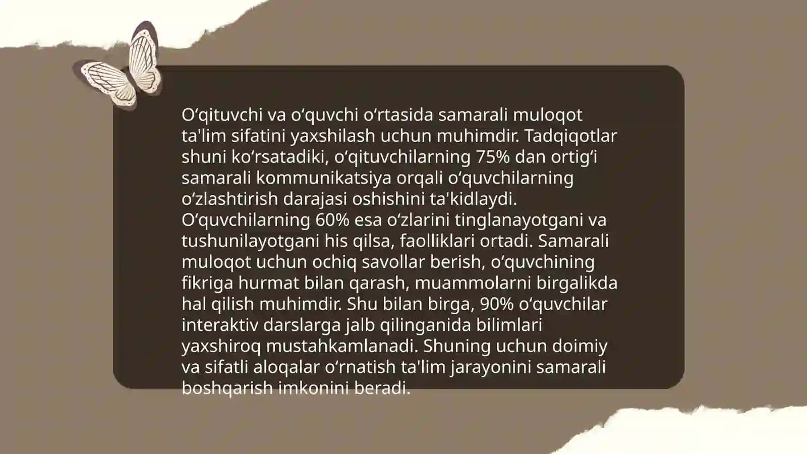 Oʻqituvchi pedagogik faoliyatida muloqot madaniyati va psixologiyasi 4